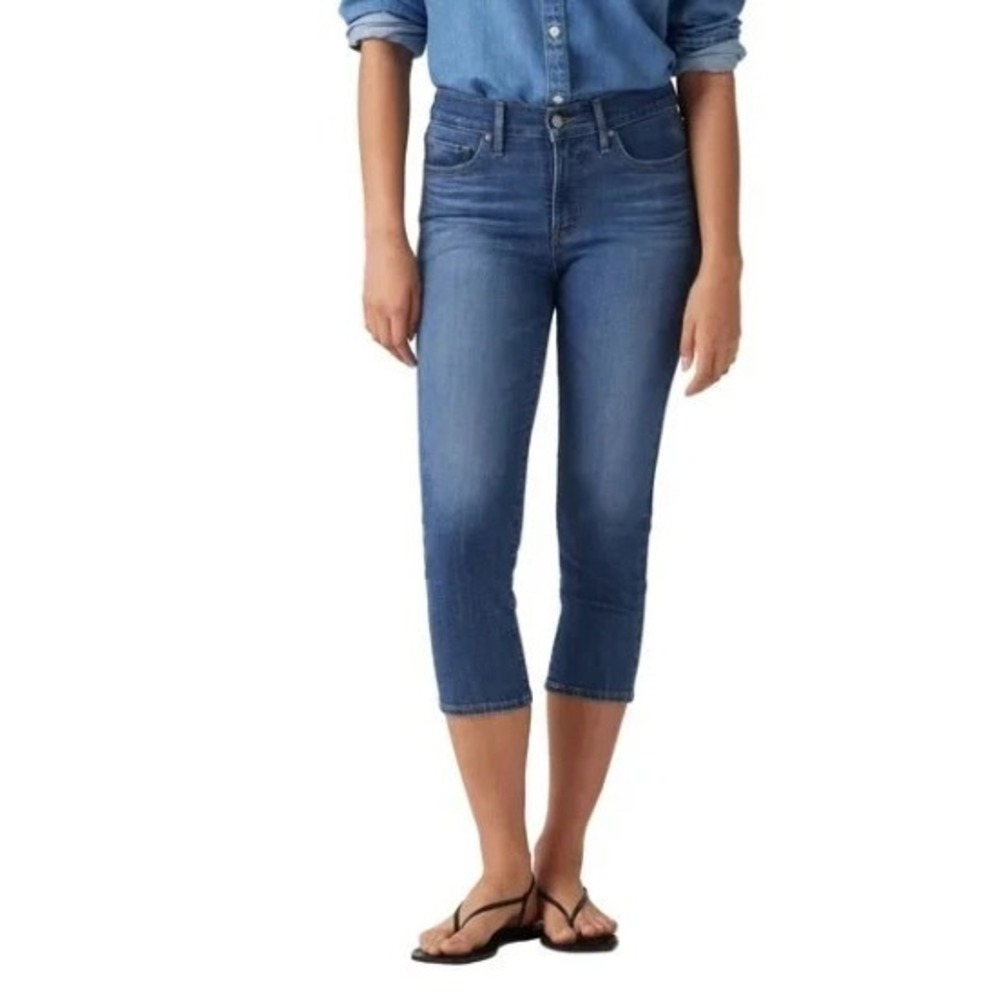 Levi's Ladies' 311 Shaping Skinny Capri Jeans, Dark Blue, Size: 14, New